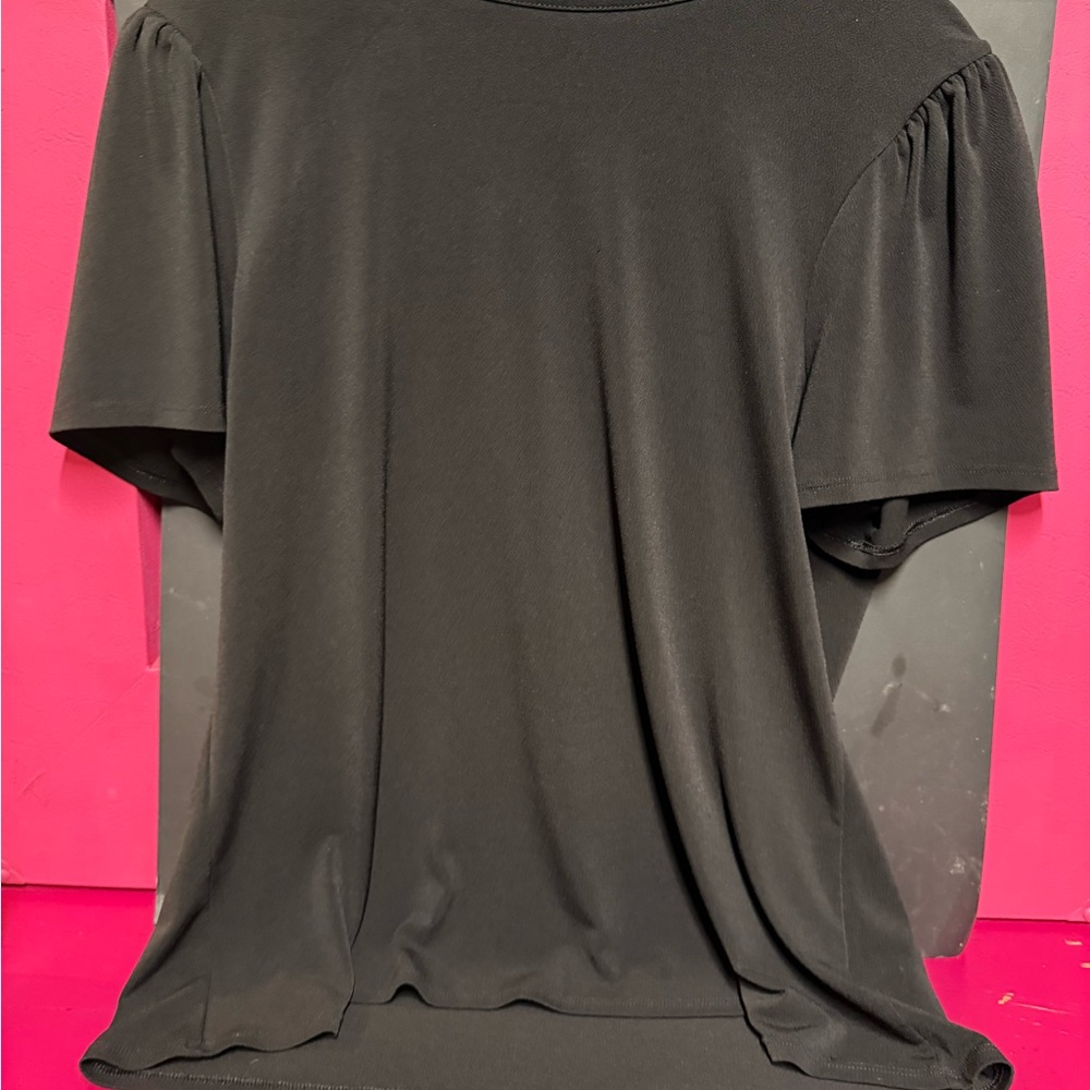 Express Men's Jet Black Short Sleeve Tee